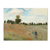 Claude Monet 'Wild Poppies Near Argenteuil' Canvas Art - 2 of 3