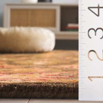 Heirloom Blue 47" Hand-Tufted Wool Traditional Area Rug