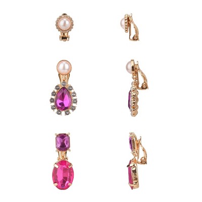FAOabulous by FAO Schwarz Girls 3pk Clip Earrings