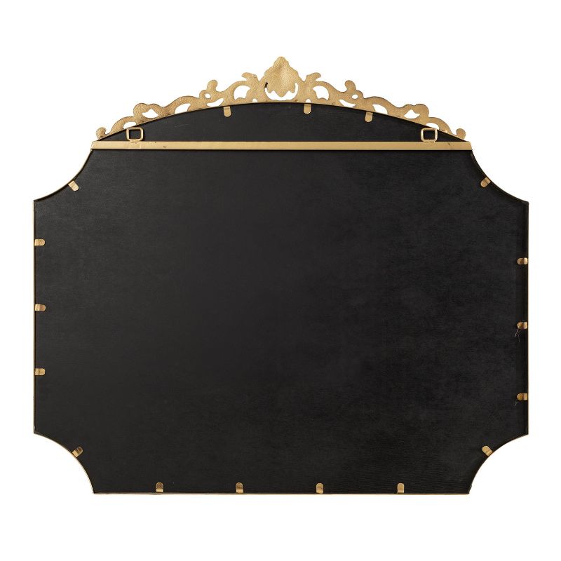 Kate &#38; Laurel All Things Decor 36&#34;x32&#34; Arendahl Traditional Scallop Mirror Gold, 3 of 8