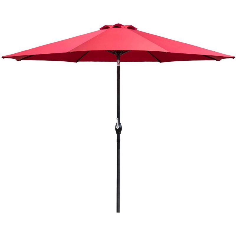 9' x 9' Outdoor Market Patio Umbrella with Push Button Tilt - Devoko, 1 of 8