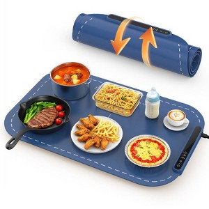 Kismile Electric Warming Tray,3 Temp Settings, Rollable Portable Food Warming Mat, Ideal for Gatherings, Parties, Food Warmer - 1 of 4