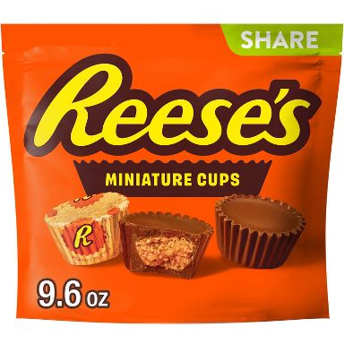 Reese's Miniatures Milk Chocolate Peanut Butter Cups Candy - 9.6oz
