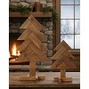 Pine Wood Christmas Trees – Extra Tall Set of 2 by Melrose - 3 of 3