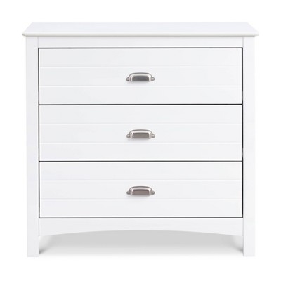 White Farmhouse Shiplap 3-Drawer Nursery Dresser