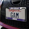 James Madison Dukes Logo Full Size Standard License Plate Metal Frame - 3 of 4