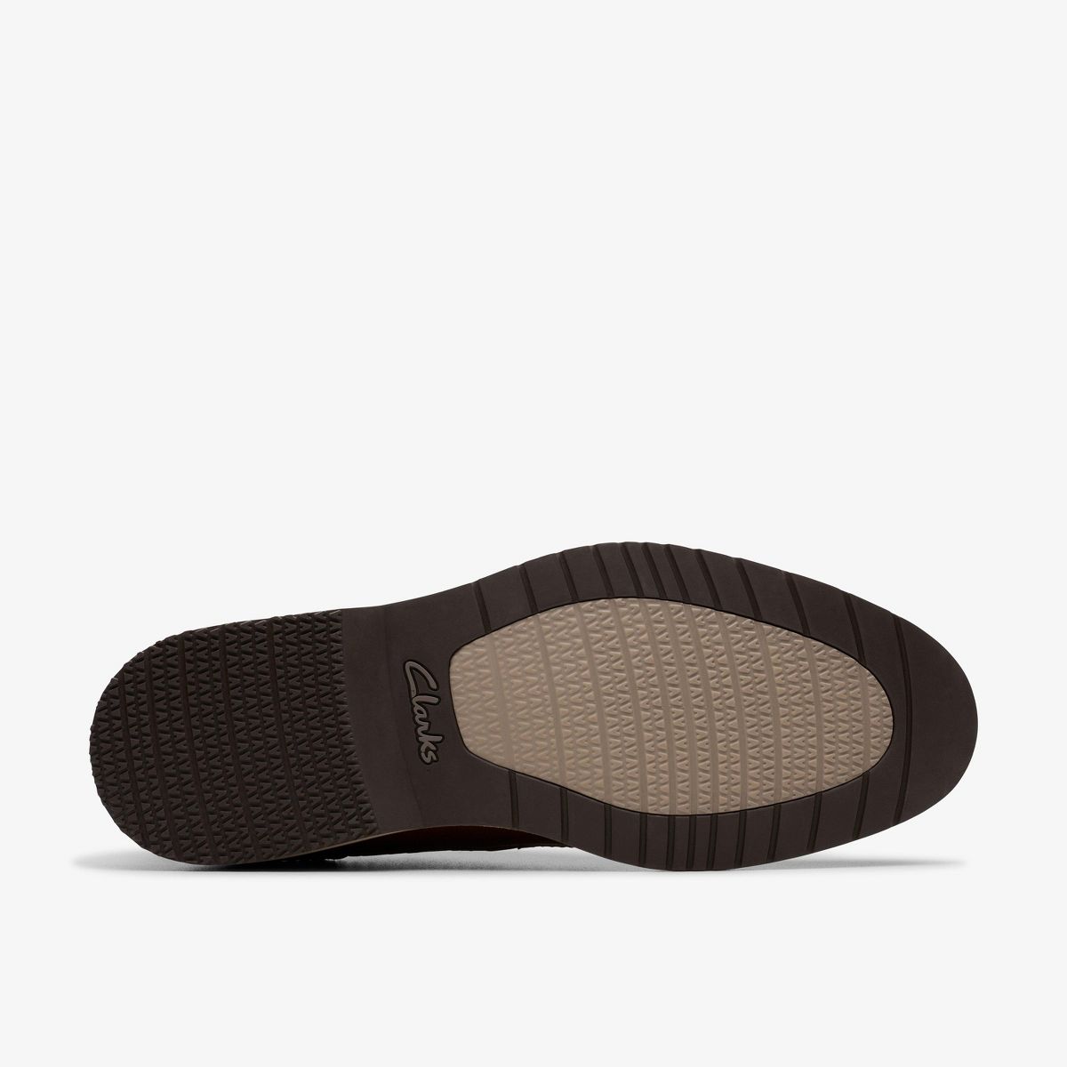 Clarks Mens Monahan Plain Tan Leather Shoes - thumbnail 4