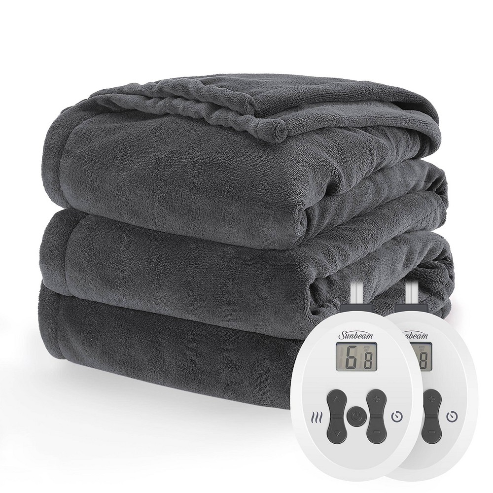 Photos - Duvet Queen Nordic Premium Electric Heated Blanket Dark Shadow - Sunbeam