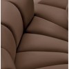 Meridian Furniture,Arc Brown Vegan Leather Modular Sofa - 3 of 4