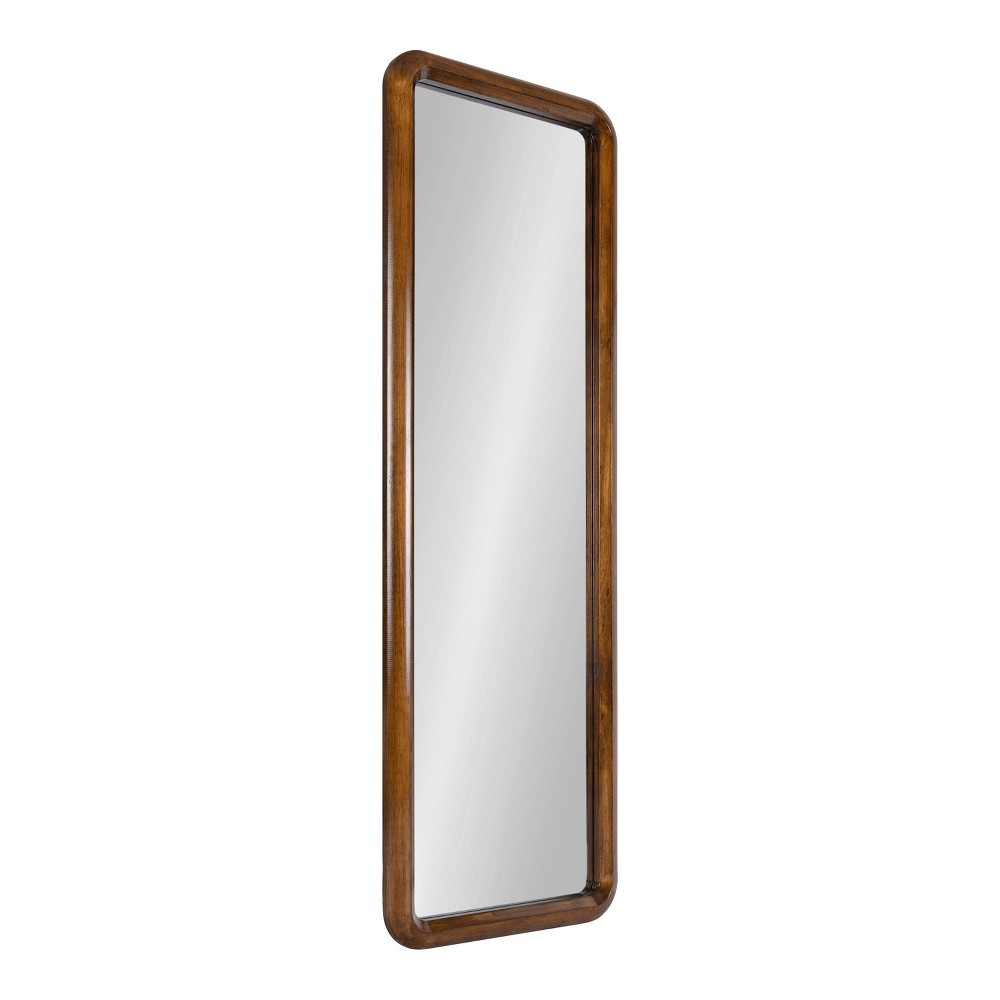 Photos - Wall Mirror 16" x 48" Pao Full Length  Walnut Brown - Kate & Laurel All Thi