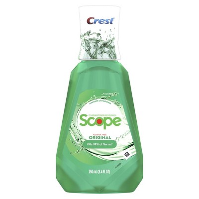 Crest Scope Original Mouthwash/Mouth Rinse Wintergreen Flavor 250mL