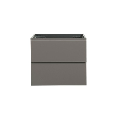 DOMETOUR Wall Mount Cabinet Without Basin, with Two Drawers, Pre-assembled Gray