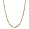 Black Bow Jewelry 5.25mm, 14k Yellow Gold, Concave Anchor Chain Necklace - 3 of 4