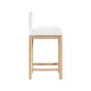 Meridian Furniture,Conrad Cream Velvet Counter Stool - 4 of 4