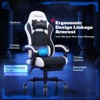 RSPGAME Basic Ergonomic Gaming Chair for Adults, PU Leather Office Chairs with Vibration Lumbar Support and Retractable Footrest, Home Computer Chairs - 3 of 4