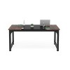 Vynxaria 63' Executive Desk, Large Modern Office Workstation with Thick Metal Frame, Sturdy Business Furniture for Home/Office - 3 of 4