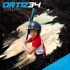 Ortiz34 Homerun Kids Tee Ball Set - David Ortiz 3-in-1 Aluminum Baseball Bat, Baseball & Youth Glove Bundle (Blue) - 4 of 4