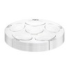 Smarty Had A Party 12" Clear with Silver Round Section Tray Disposable Plastic Seder Plates (24 Plates) - image 2 of 2