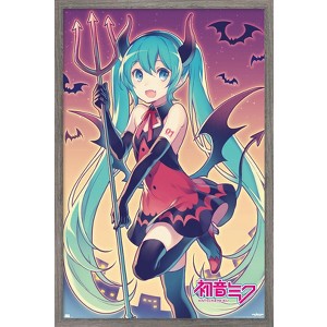Trends International Hatsune Miku - Bats Framed Wall Poster Prints - 1 of 4