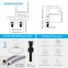 Two-Handle Widespread Bathroom Sink Faucet with 3-Hole Installation and 360� Swivel Spout - 4 of 4