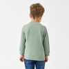 Little Plant Long Sleeve Slim Fit Mock Neck Top - Green - 4 of 4