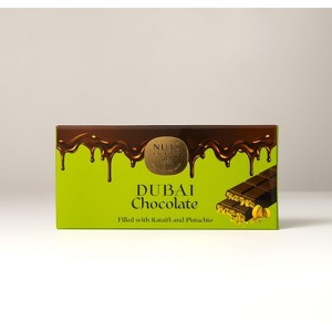 NUTS FACTORY DUBAI MILK CHOCOLATE PISTACHIO BAR - 1 of 3