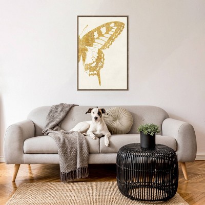 Butterfly Wings II 23" Bronze Framed Canvas Print