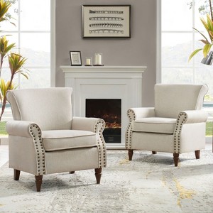 Set of 2 Cythnus Armchair with Removable Cushions| ART OF LIVING DESIGNS - 1 of 4