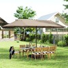 Outsunny 15ft Patio Umbrella Double-Sided Outdoor Market Extra Large Umbrella with Crank Handle for Deck, Lawn, Backyard and Pool - 2 of 4