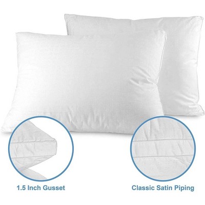 Euro Square Hypoallergenic Down-Alternative Pillow with Cotton Cover
