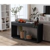 ORRD 60" Modern Fluted Console Table with 2 Drawers, Natural Wood Veneer Sofa Table for Living Room & Entryway - 3 of 4