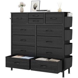Gikpal 12 Drawer Dresser for Bedroom, Cupboards & Cabinets, Tall Dressers & Chests of Drawers for Bedroom, Side Pockets and Hooks, Living Room - 1 of 4