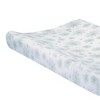Lambs & Ivy Sweet Daisy White/Blue Flowers Changing Pad Cover - 3 of 4