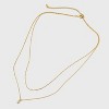 14K Gold Dipped Genuine Stone Pendant Necklace - A New Day™ - 3 of 4