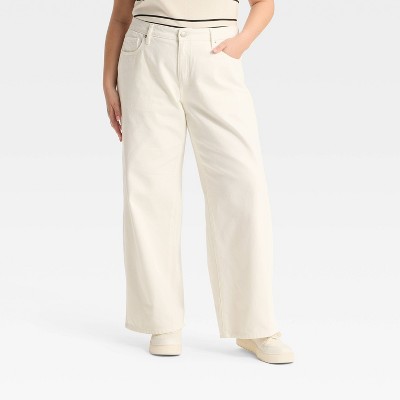 Women's Low-Rise Wide Leg Baggy Jeans - Wild Fable™