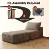 66.9"Sofa Bed, Convertible Sleeper Chair with Pillow,Back Support (Plush Corduroy Fabric) - 2 of 4