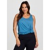 RBX Active Women's Super Soft Relaxed Fit Twist Racerback Tunic Tank Top - 3 of 4