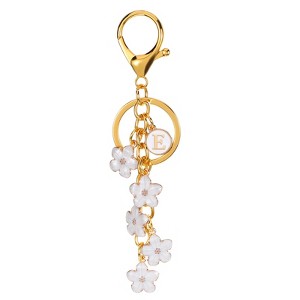 Unique Bargains  Metal Small Beautiful Personalized Flower Keychain for Handbag Purse - 1 of 4