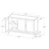 Warwick 3 Door Accent TV Stand for TVs up to 59" - Threshold™ - image 4 of 4