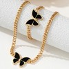 Anna-Kaci Women's Butterfly Necklace and Bracelet Set - 3 of 4