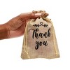 Sparkle and Bash 30 Pack Small Burlap Gift Bags with Drawstring for Wedding Party Favors, Jewelry, Thank You, 5 x 7 In - 3 of 4