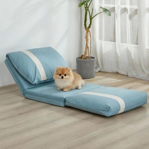 Okak Functional Floor Human Sofa Bed Pet Bed for Adult / Dogs,Comfy Cushion Bean Bag Dog Sofa with Base & Pillow - 1 of 4