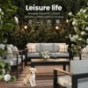 LayinSun 4 Pieces Aluminum Outdoor Patio Furniture Set with Coffee Table, Outside Metal Patio Conversation Sets with Deep Seating and Thick Cushions - 2 of 4