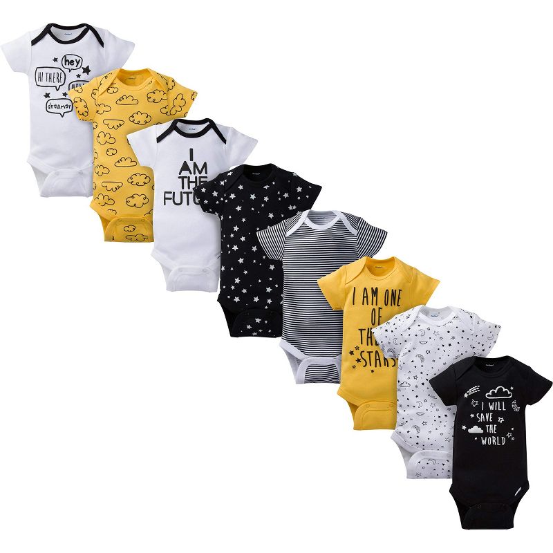 Gerber Baby Boys' Short Sleeve Onesies® Bodysuits, 8-Pack, 5 of 8