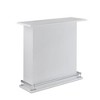 Royal Hampton Wooden Bar Table with Storage, White and Chrome - 2 of 4