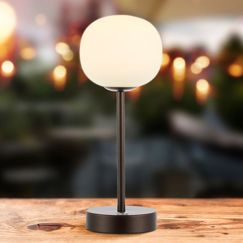 JONATHAN Y Natalia Modern Farmhouse Iron Rechargeable Integrated Portable LED Table Lamp, 4 of 9