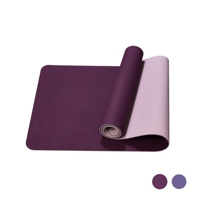 VisioGear Yoga Mat, Exercise Yoga Mat with Non-Slip Design, Multi-Purpose Workout Mat for Women, Purple & Deep Purple, 72"*24"*0.24"