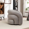 SEYNAR Modern Glam Velvet 360 Degree Swivel Accent Armchair with Tufted Back - 3 of 4