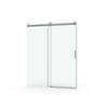 NicBex Shower Door 76"H Frameless Single Bypass Bathroom Sliding Shower Door with 1/4" (6mm) Tempered Glass Soft-closing, Chrome - 4 of 4