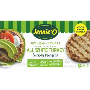 Jennie-O All-Natural White Turkey Burgers - Frozen - 32oz/6ct